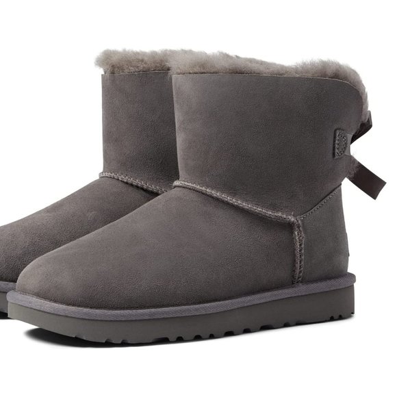 UGG Shoes - UGG $160 1016225 Bailey Bow II Grey Sz 11 NIB!
